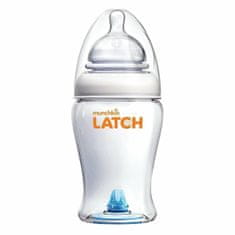 Munchkin LATCH, Otroška steklenička z dudo in ventilom proti kolikam, 240ml, od 0m +