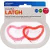 Munchkin LATCH Set silikonskih cuclov, od 3m +, 2 kos, rdeča/roza