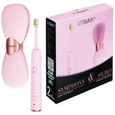 Vitammy SYMPHONY & SILICLE SET Sonic zobna ščetka in ščetka za obraz, darilni set