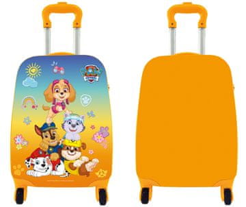 Nickelodeon Otroški kovček na kolesih, Paw Patrol, rumena, velika, 3r +