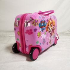 Nickelodeon Otroški kovček na kolesih majhen, Paw Patrol, roza, 3r +