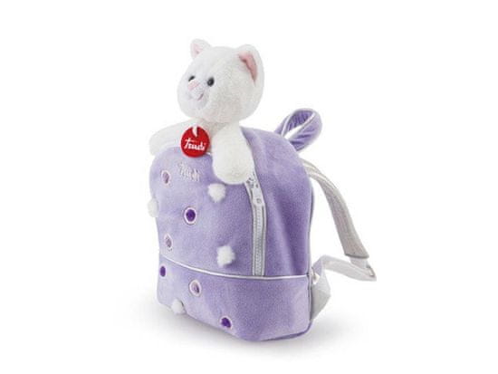 Trudi PETS - Modni nahrbtnik s hišnim ljubljenčkom, vijoličen z žogicami, 0m+