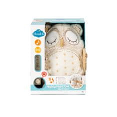 Cloud B Cloud b Nighty Night Owl Smart Sensor-plišasta igrača/hišni ljubljenček z melodijo-sova, 0m+