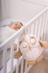 Cloud B Cloud b Nighty Night Owl Smart Sensor-plišasta igrača/hišni ljubljenček z melodijo-sova, 0m+