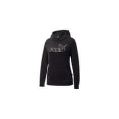 Puma Športni pulover črna 170 - 175 cm/M Ess Velour Hoodie