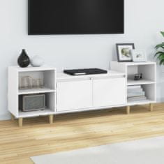 Vidaxl TV omarica bela 160x35x55 cm inženirski les