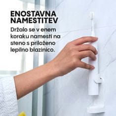 Ultrasonic Stensko držalo za električne zobne ščetke, bela barva (Sonicare, Oral-B)