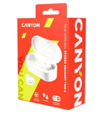 Canyon TWS-2 brezžične slušalke, bele (CND-TBTHS2W)
