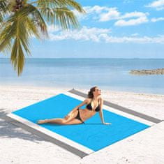 Korbi Nepremočljiva tla za kampiranje 210x200cm - modra