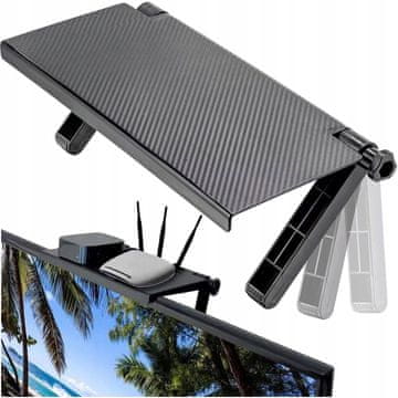 Korbi Univerzalna nosilna polica za TV v monitorju