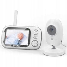 Dexxer Baby Monitor aku. otroška varuška z video kamero in 3.2″ LCD zaslonom