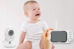 Dexxer Baby Monitor aku. otroška varuška z video kamero in 3.2″ LCD zaslonom