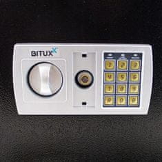 Bituxx Varnostni digitalni elektronski sef 360x400x360mm črn