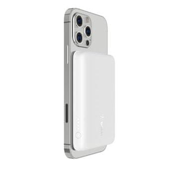 Belkin BOOST CHARGE MagSafe Magnetic Wireless PowerBank, 2500 mAh, bela
