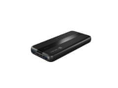 Natec powerbank TREVI SLIM Q 10000 mAh 2x USB QC3.0 + 1x PD, črna