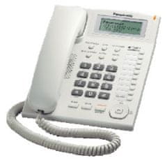 Panasonic KX-TS880FXW - enovrstični telefon, bel