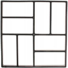 Korbi Plastični kalup za betonske tlakovce – dimenzije 40 × 40 cm