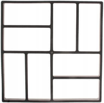 Korbi Plastični kalup za betonske tlakovce – dimenzije 40 × 40 cm