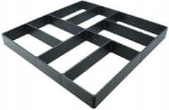 Korbi Plastični kalup za betonske tlakovce – dimenzije 40 × 40 cm