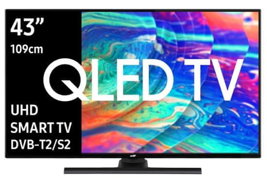 ELIT Q-4322UHDTS2 televizor, 109,2 cm, QLED, Smart TV