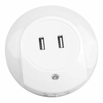 Muller-Licht LED nočna lučka s senzorjem 2xUSB polnilec 1500K