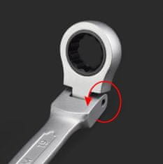 Korbi Kombinirani raglja ključ z gibljivim koncem, 10 mm – robusten, jeklen