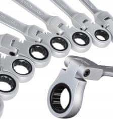 Korbi Kombinirani raglja ključ z gibljivim koncem, 10 mm – robusten, jeklen
