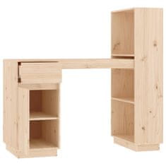Vidaxl Pisalna miza 110x53x117 cm trdna borovina