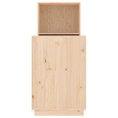 Vidaxl Pisalna miza 110x53x117 cm trdna borovina