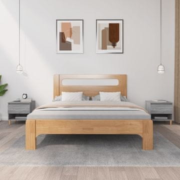 Vidaxl vidaXL Nočne omarice, komplet 2 kosov, siv hrast sonoma, 50x46x50 cm