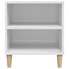 Vidaxl TV omarica visok sijaj bela 102x44,5x50 cm inženirski les