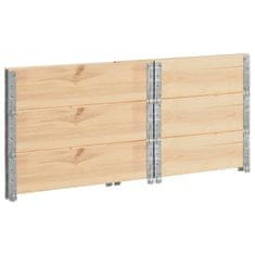 Greatstore Visoke grede 3 kosi 60x80 cm trdna borovina