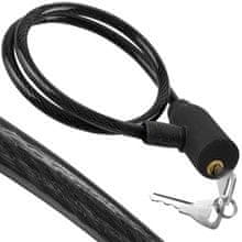 Trizand Ključavnica za kolo - kabel, 66 cm, 2 ključa ISO