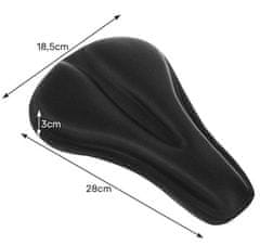 Iso Trade Prevleka za sedlo 25 cm črna ISO 6955