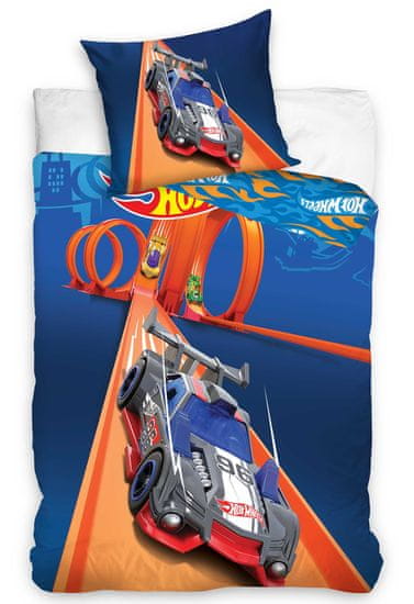 Carbotex Otroška posteljica Hot Wheels Endless Loop