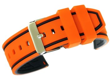 Viva Silikonski oranžno-črni pas U14-20-5