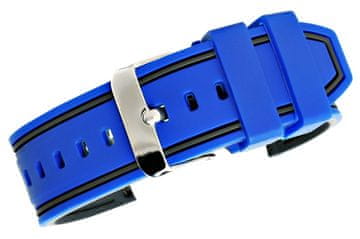 Viva Mornarsko modro-črn silikonski pas U14-22-11