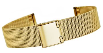 Viva Zapestnica mrežasta zlata 18 mm 301G18
