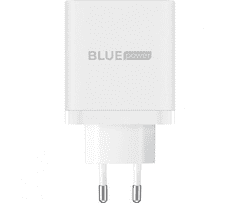 Rebel Polnilec USB BLUE Power 65W, 1x USB / 2x Type-C, bel