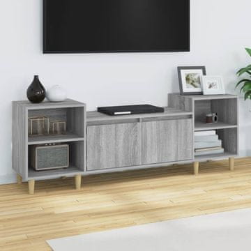 Vidaxl vidaXL TV stojalo, sivo, hrast sonoma, 160x35x55 cm