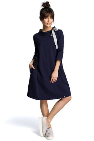 BeWear Ženska mini obleka Willibrord B070 tmavo modrá