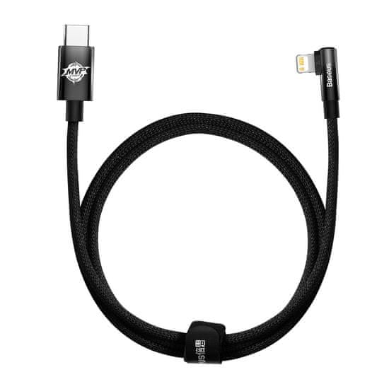 BASEUS MVP Elbow kabel USB-C / Lightning 20W 1m, črna