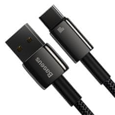 BASEUS Tungsten kabel USB / USB-C 100W 1m, črna