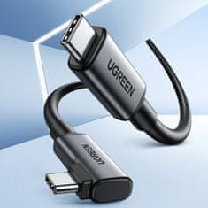 Ugreen US551 Elbow kabel USB-C / USB-C 60W 5m, črna