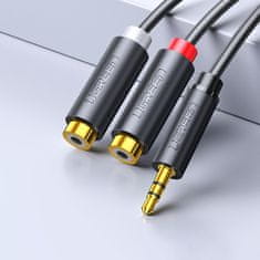 Ugreen AV109 avdio adapter 3.5mm mini jack / 2x RCA, siva