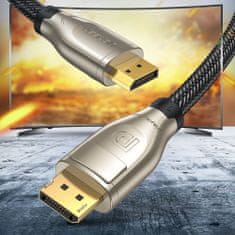 Ugreen DP112 kabel DisplayPort 1.4 2m, siva