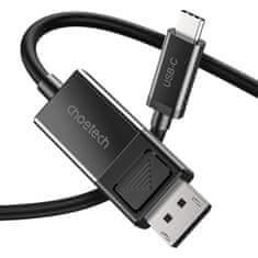 Choetech kabel DisplayPort / USB-C 1.8m, črna