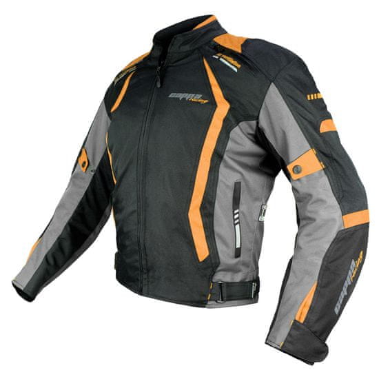Cappa Racing Moto jakna AREZZO tekstil črno/oranžna