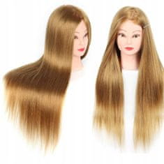 Korbi Treningovna frizerska glava s stojalom, 70cm Blond