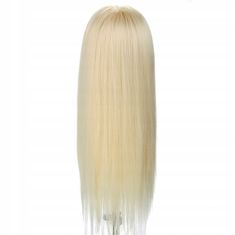 Korbi Treningovna frizerska glava s stojalom, Blond 70cm